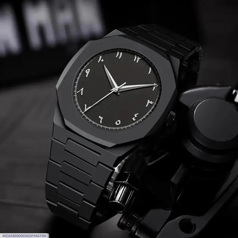 Men's Black Aluminum Analog Watch Water