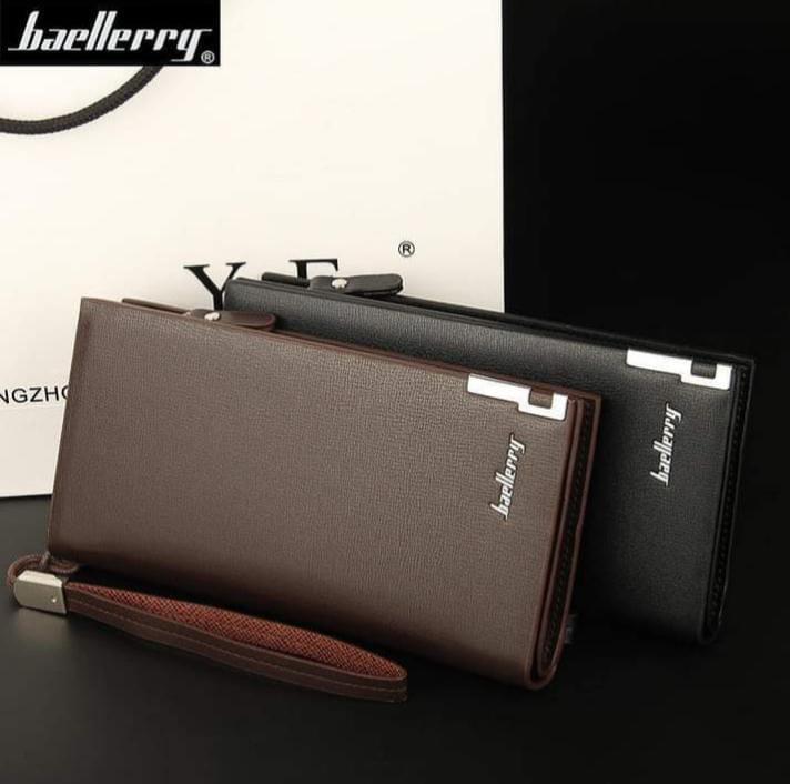 Baellerry PU Leather Long Wallet Multicolor Unisex