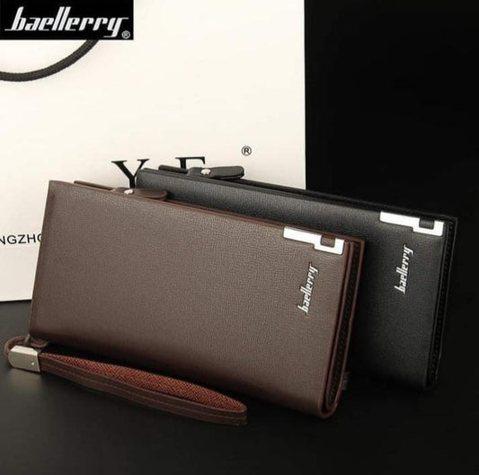 Baellerry PU Leather Long Wallet Multicolor Unisex