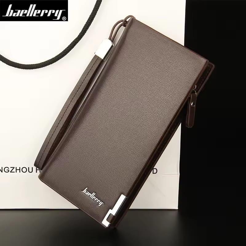 Baellerry PU Leather Long Wallet Multicolor Unisex