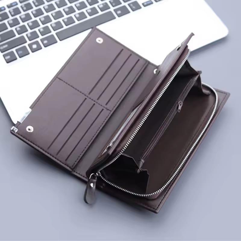 Baellerry PU Leather Long Wallet Multicolor Unisex