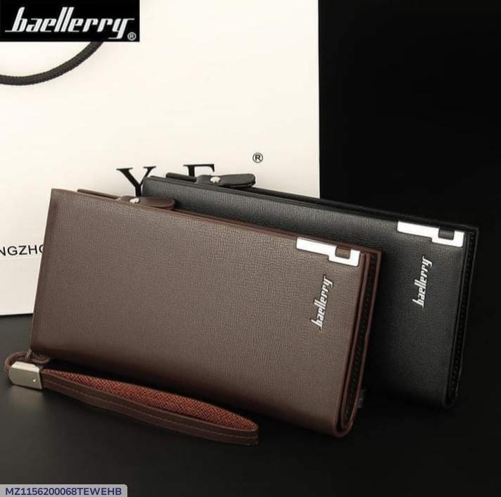 Baellerry PU Leather Long Wallet Multicolor Unisex
