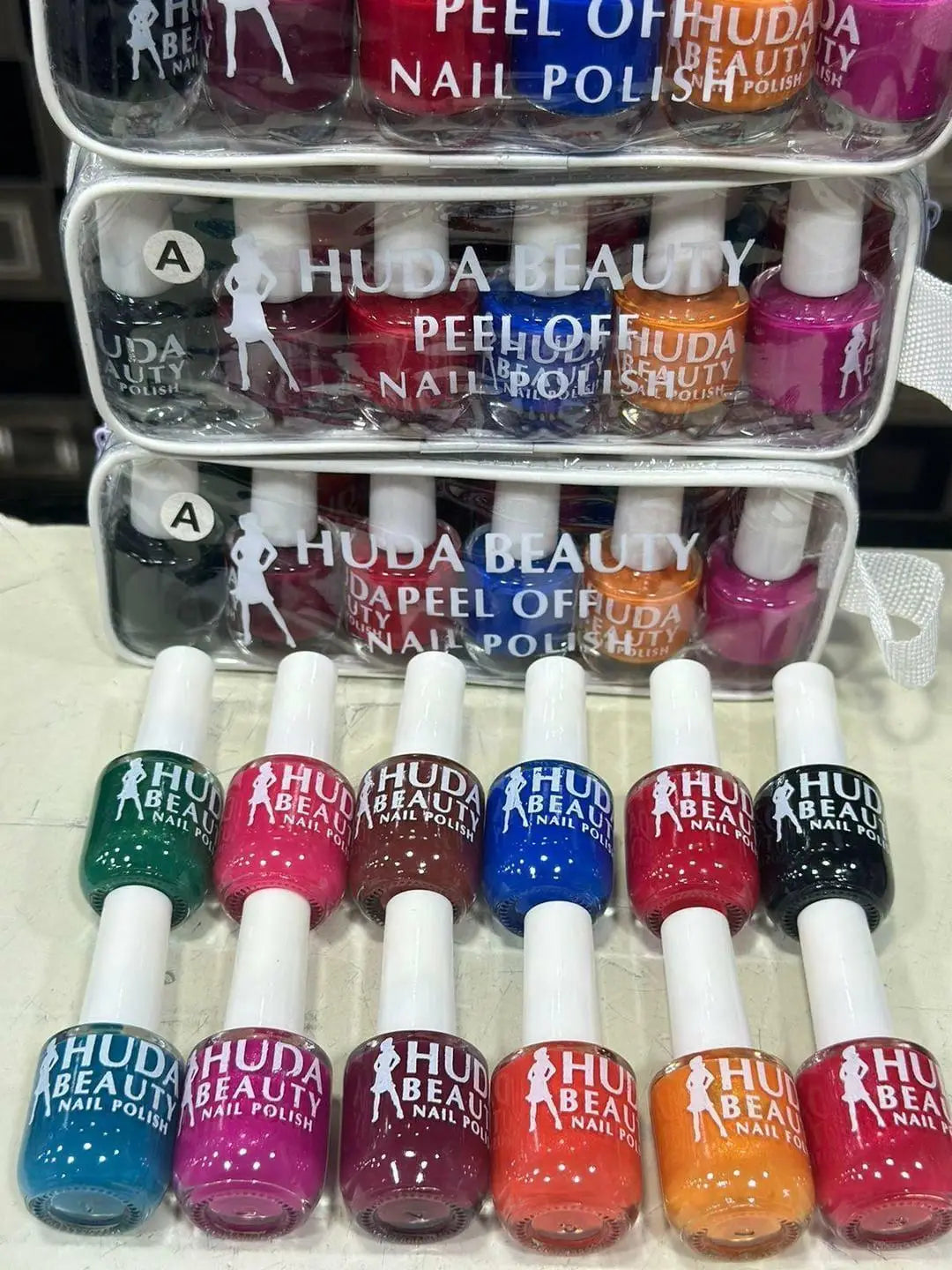 Full Size Huda Beauty Peel Off Nail Polish, Pack Of 12