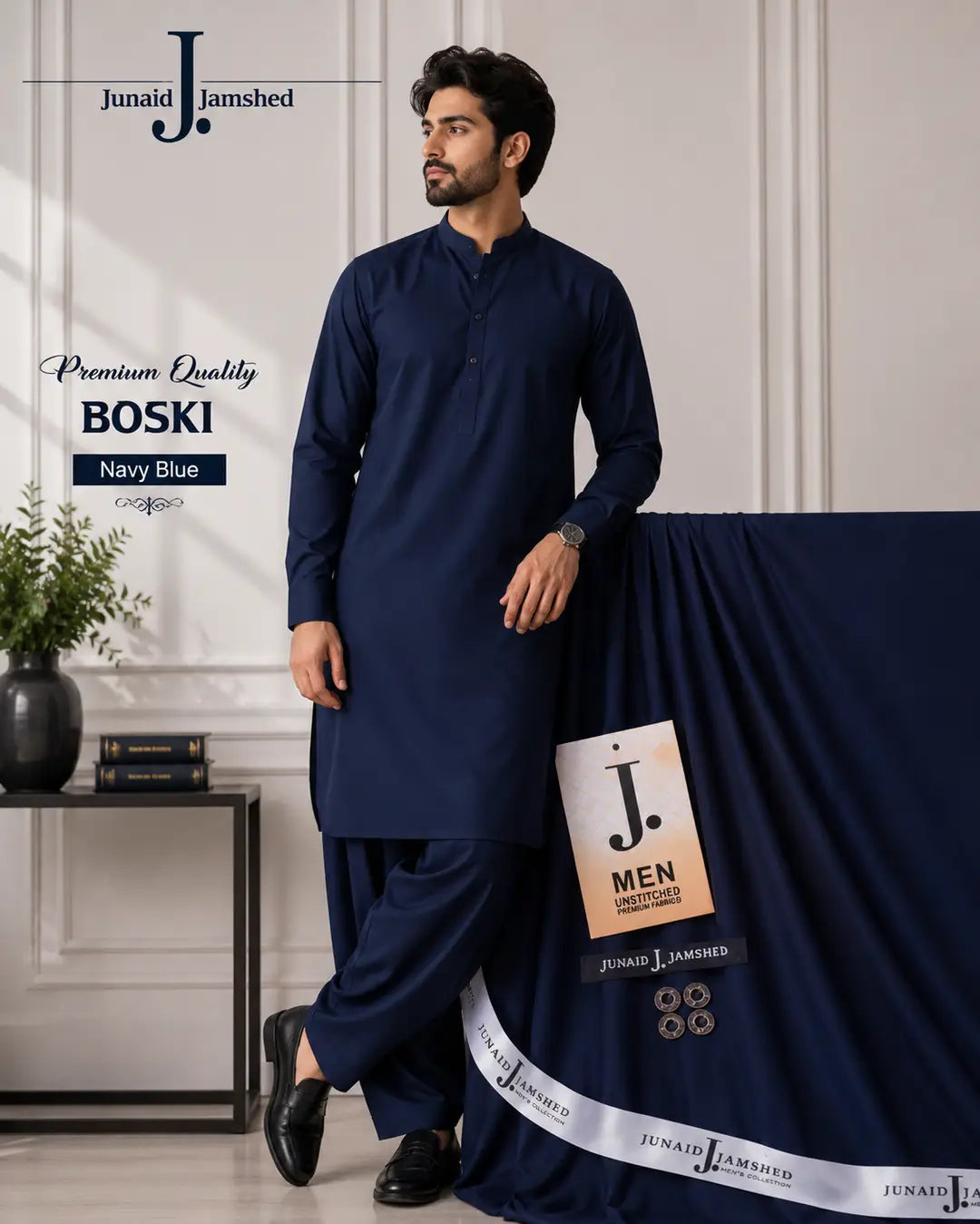 Men’s Unstitched Wash And Wear Plain Suit