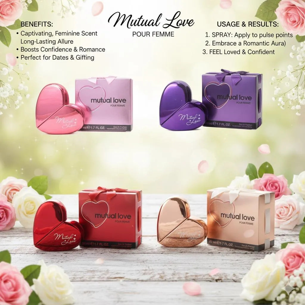 Mutual Love Eau de Parfum 100ml Purple Heart Bottle for Women