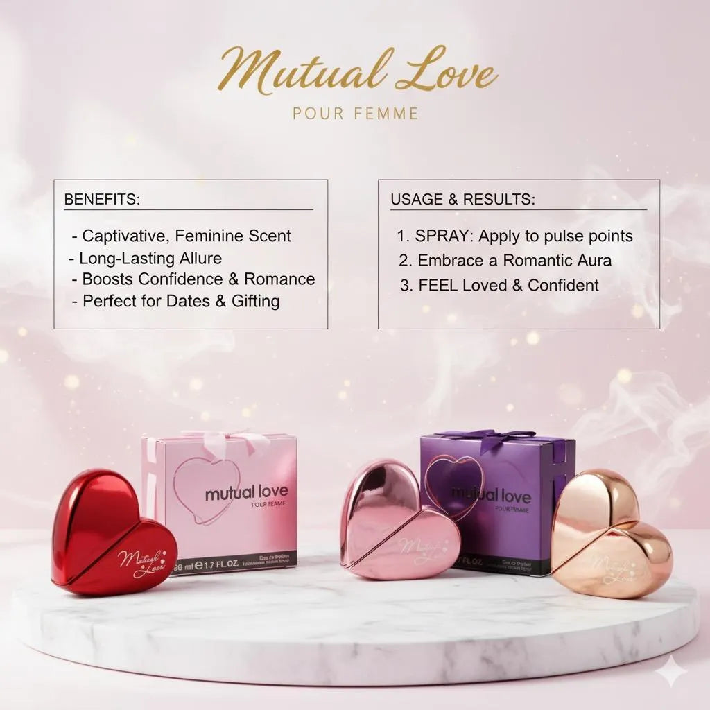 Mutual Love Eau de Parfum 100ml Purple Heart Bottle for Women