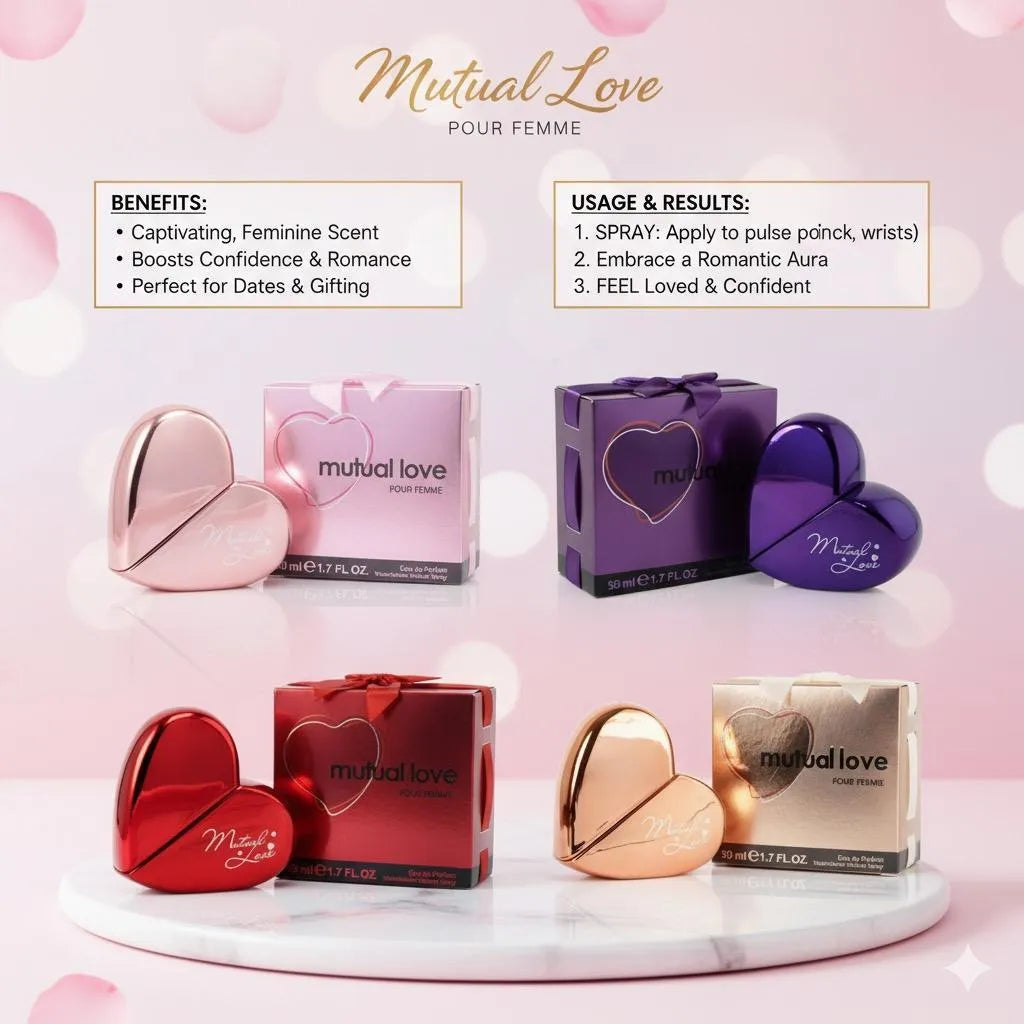 Mutual Love Eau de Parfum 100ml Purple Heart Bottle for Women