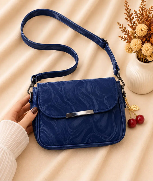 Women's Leather Printed Shoulder Bag