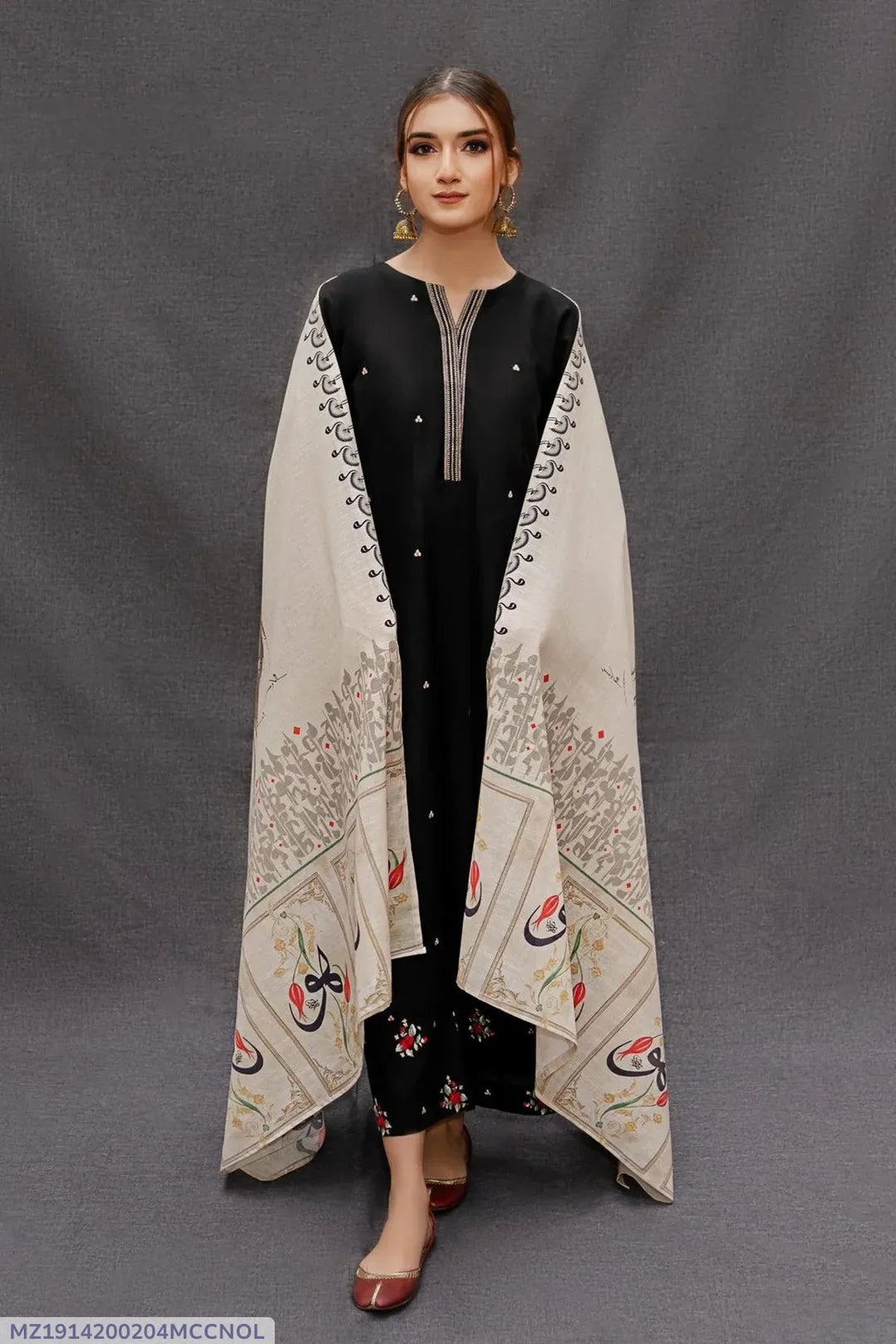 MIX TRENDING DESIGNS 3 Pcs Unstitched Embroidered Suit