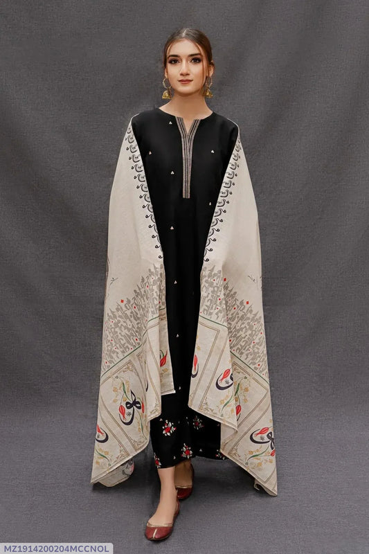 MIX TRENDING DESIGNS 3 Pcs Unstitched Embroidered Suit