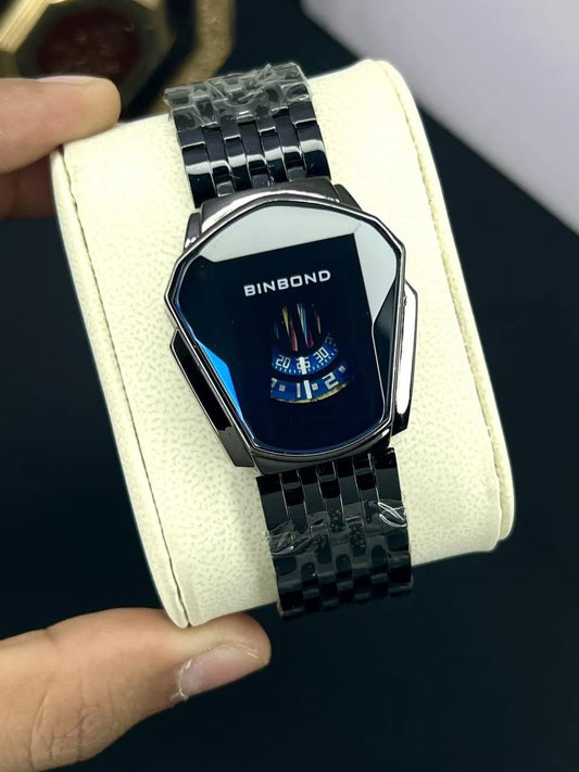 Chic Women's Square Dial Watch with Chain Strap
