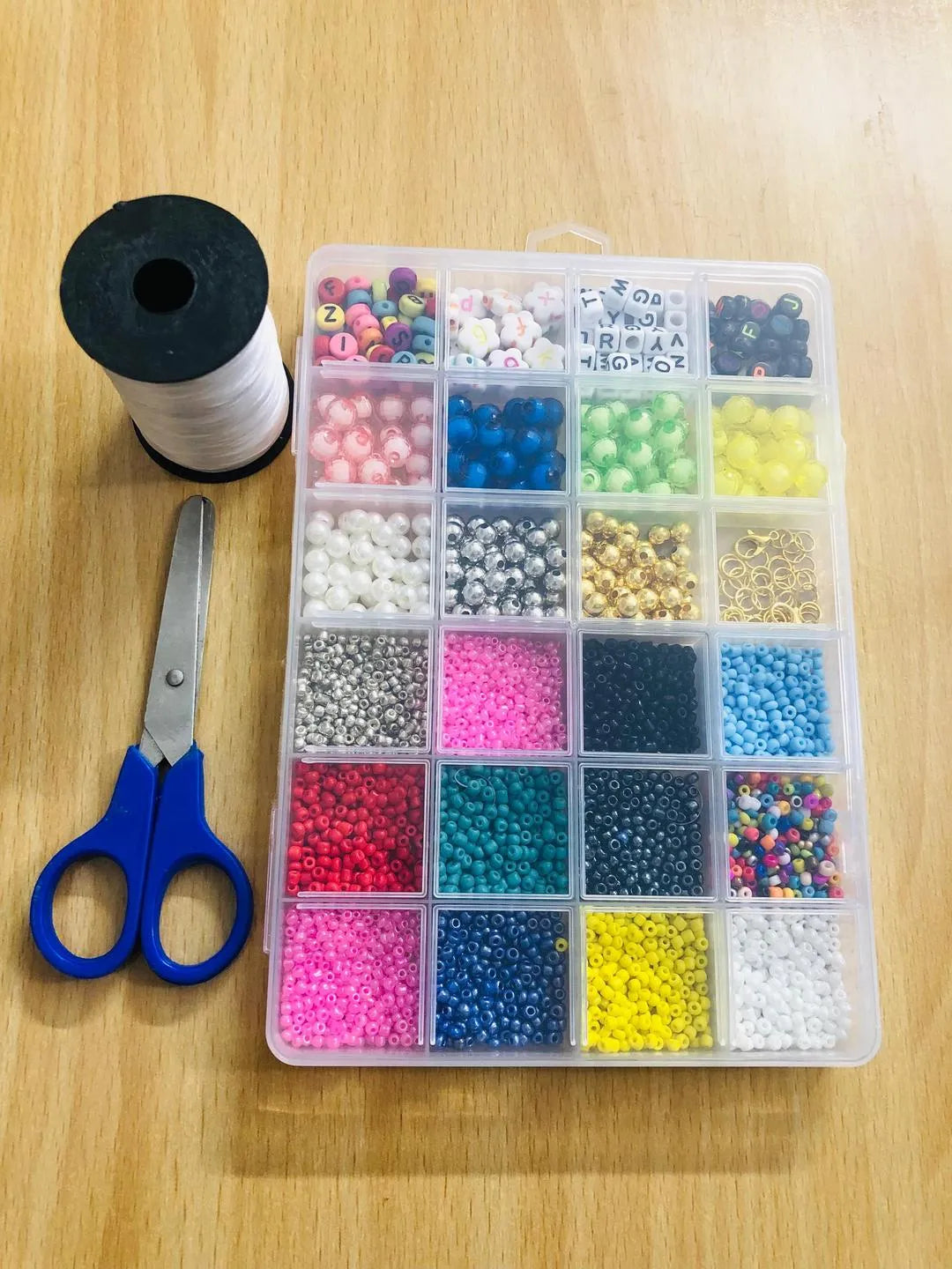 Colorful Beads & Thread Set for DIY Crafts 5.0 2 Ratings