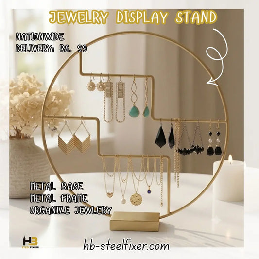 Geometric Jewelry Display Stand by HB Steel Fixerr