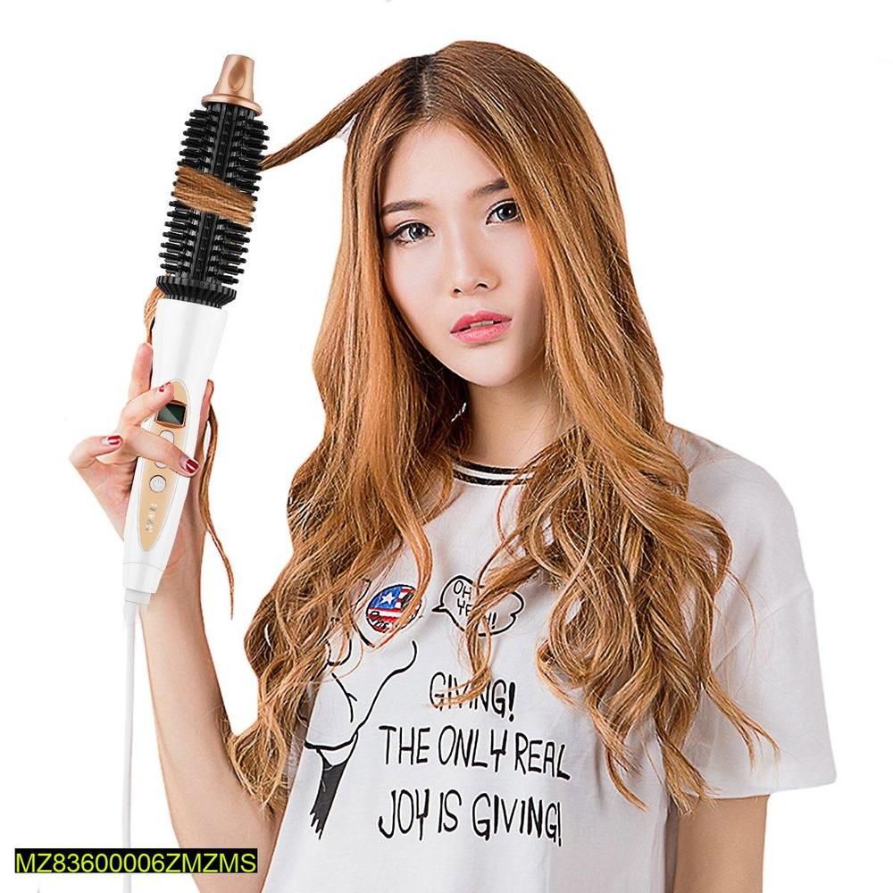 Digital Hair Curler White Rose Gold 5 Speed