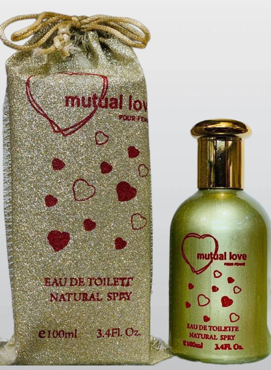 Mutual Love Perfume 100ml Gold Bottle Gift Bag