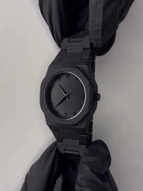 Men's Black Aluminum Analog Watch Water