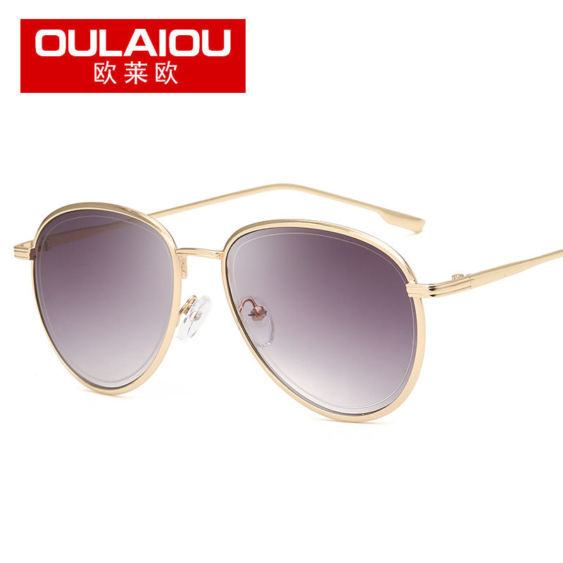 Women Aviator Sunglasses Gold Frame UV Protection