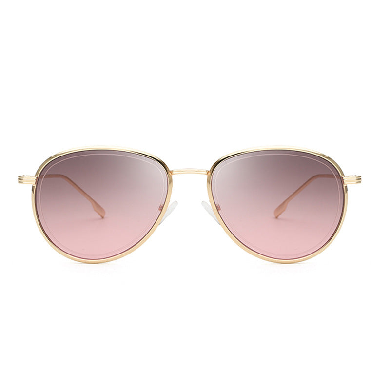 Women Aviator Sunglasses Gold Frame UV Protection